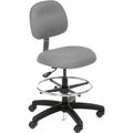 Industrial Seating ESD Stool - Fabric - Pneumatic - Gray 50-DF GRAY-431